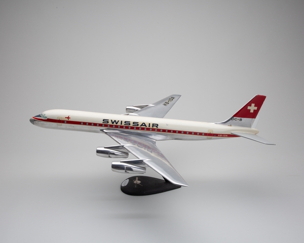 Model airplane: Swissair, Douglas DC-8