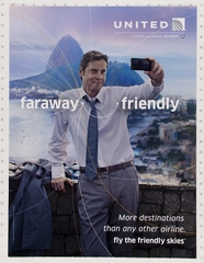 Image: poster: United Airlines, Faraway Friendly