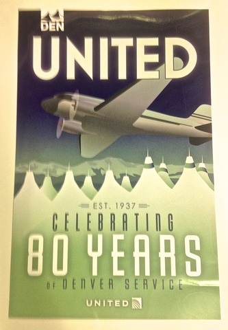 Poster: United Airlines, Denver International Airport (DEN)