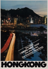 Image: poster: Pan American World Airways, Hong Kong