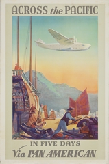 Image: poster: Pan American Airways, Across the Pacific