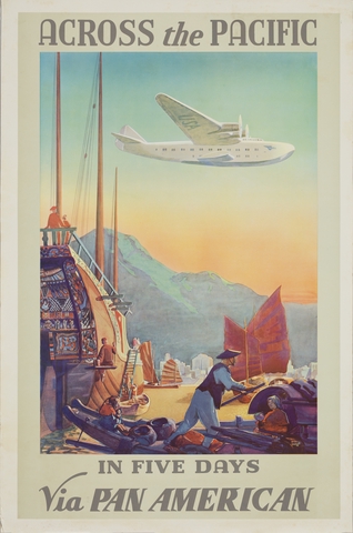 Poster: Pan American Airways, Across the Pacific