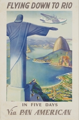 Image: poster: Pan American Airways, Flying Down to Rio