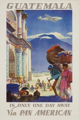 Image: poster: Pan American Airways, Guatemala