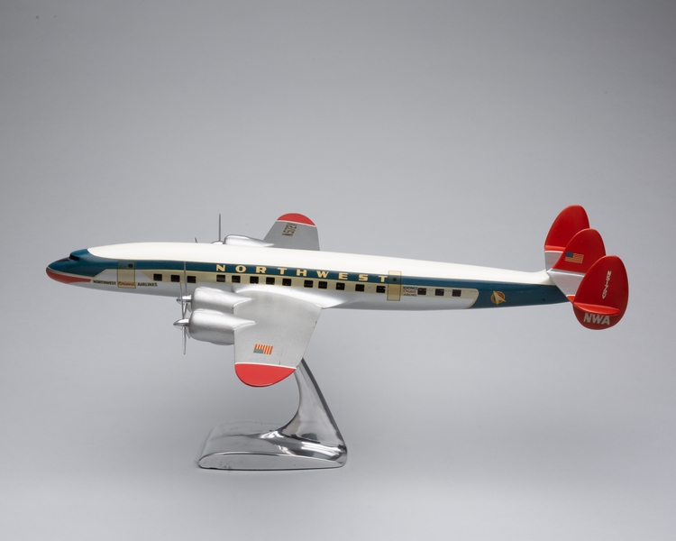 Image: model airplane: Northwest Orient Airlines, Lockheed L-1049G Super Constellation