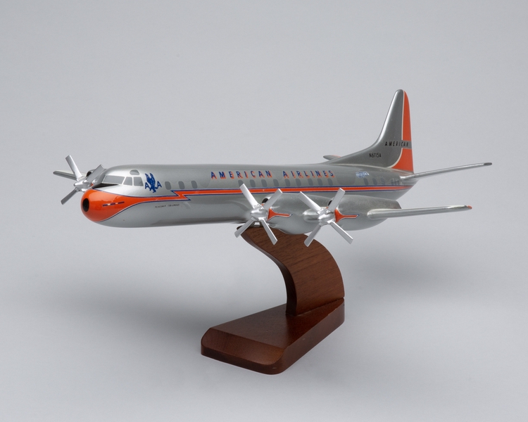 Image: model airplane: American Airlines, Lockheed L-188 Electra