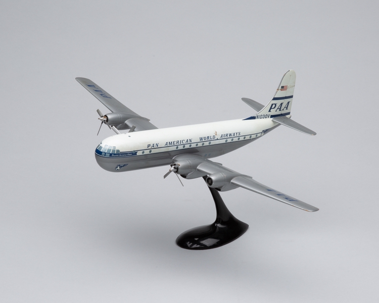 Image: model airplane: Pan American World Airways, Boeing 377 Stratocruiser Clipper Southern Cross