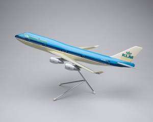 Image: model airplane: KLM (Royal Dutch Airlines), Boeing 747-400