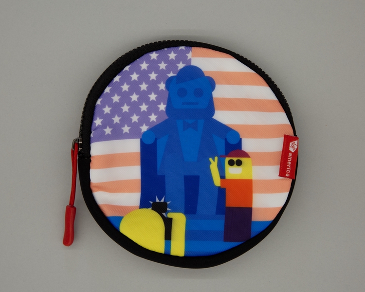 Image: amenity kit: Virgin America, first class, Washington Dulles