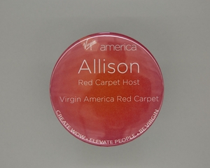 Image: name button: Virgin America, Allison