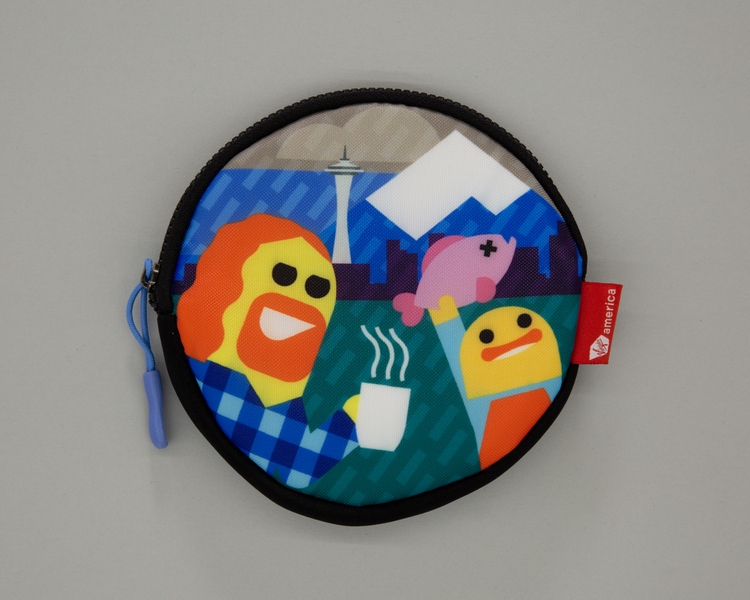 Image: amenity kit: Virgin America, first class, Seattle