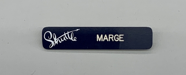 Name pin: United Shuttle, Marge