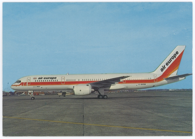 Postcard: Air Europe, Boeing 757-200