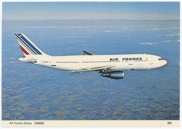 Postcard: Air France, Airbus A300
