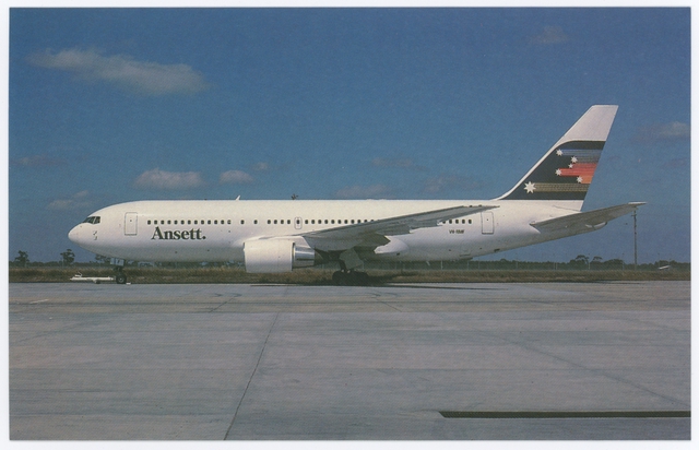 Postcard: Ansett Airlines, Boeing 767-200