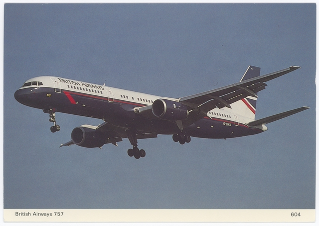 Postcard: British Airways, Boeing 757