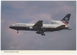 Image: postcard: British Airways, Lockheed L-1011 TriStar