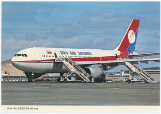 Image: postcard: Dan-Air London, Airbus A300