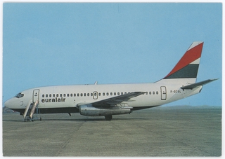 Image: postcard: Euralair, Boeing 737-200