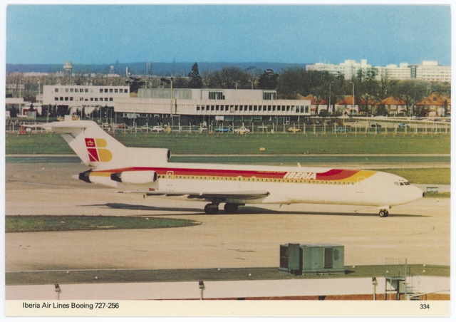 Postcard: Iberia, Boeing 727-200