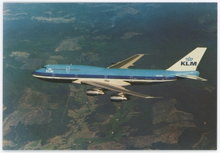 Image: postcard: KLM (Royal Dutch Airlines), Boeing 747