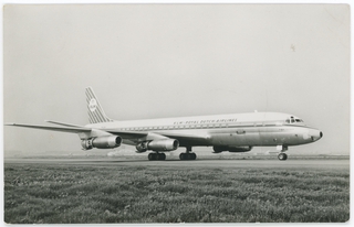 Image: postcard: KLM (Royal Dutch Airlines), Douglas DC-8