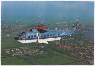 Image: postcard: KLM Helikopter