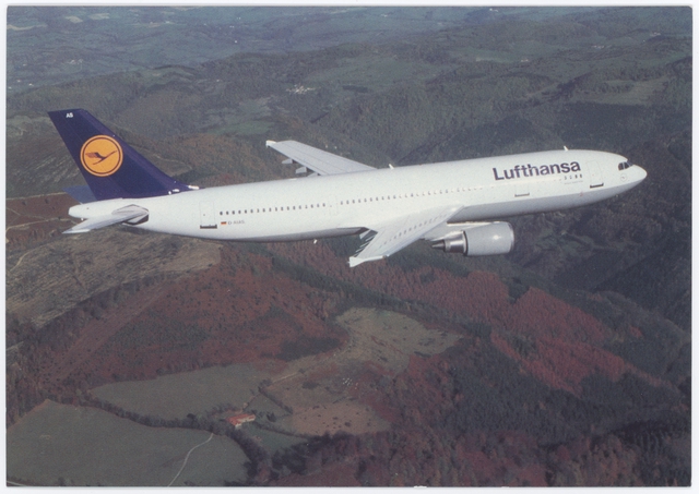 Postcard: Lufthansa, Airbus A300-600