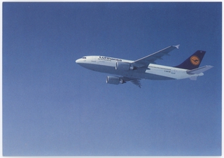 Image: postcard: Lufthansa, Airbus A310-300