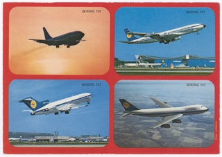 Image: postcard: Lufthansa, Boeing