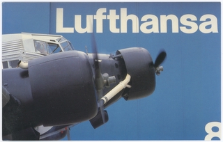 Image: postcard: Lufthansa, Junkers Ju 52