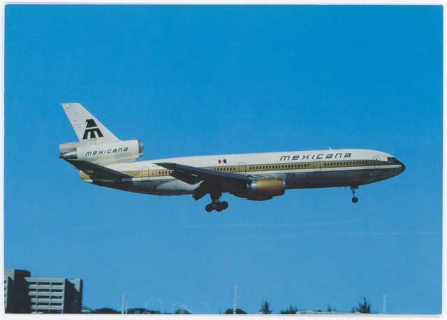 Postcard: Mexicana, McDonnell Douglas DC-10-15