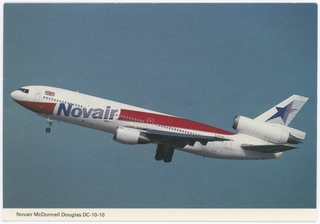 Image: postcard: Novair, McDonnell Douglas DC-10-10