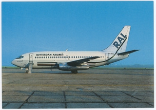 Image: postcard: Rotterdam Airlines, Boeing 737-200