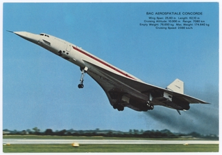 Image: postcard: BAC Aerospatiale, Concorde