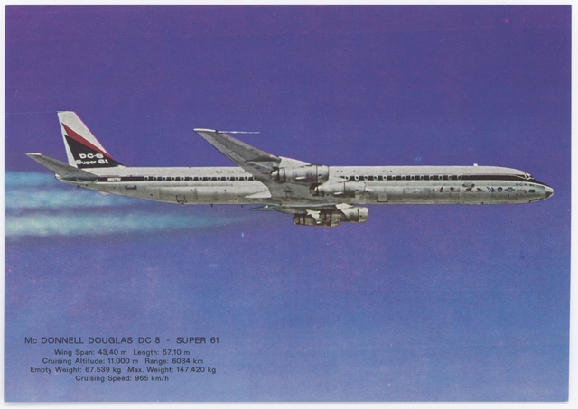 Postcard: Douglas DC-8