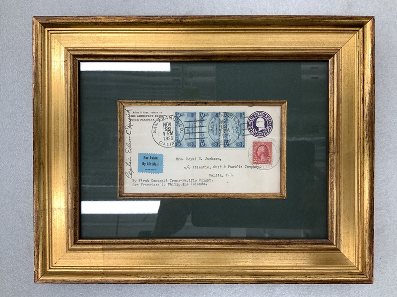 Image: airmail flight cover: Pan American Airways, FAM-14, first transpacific airmail flight, San Francisco (Alameda) - Honolulu route