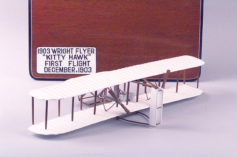 Image: model airplane: Wright brothers flyer, 1903