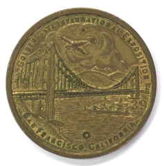 Image: commemorative token: Golden Gate International Exposition, San Francisco
