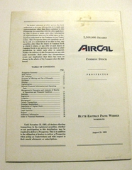 Image: annual report: AirCal: Prospectus Common Stock, 1983 [1 issue: 1983]