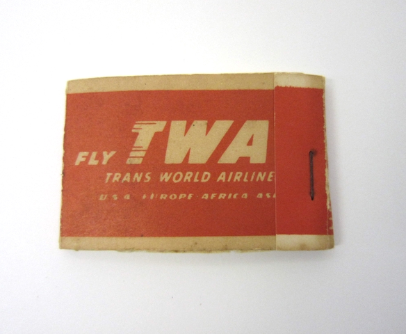 Lipstick blotting tissue: TWA (Trans World Airlines)