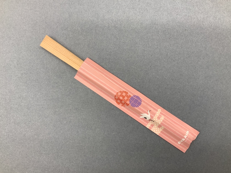 Image: chopsticks with sleeve: EVA Air