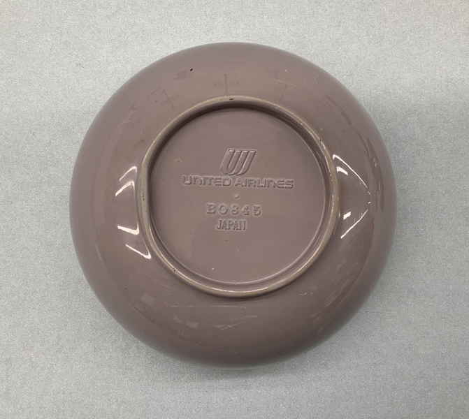 Image: soup bowl with lid: United Airlines