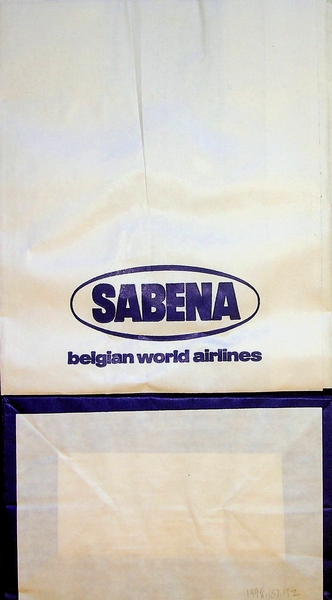 Image: airsickness bag: Sabena (Belgian World Airlines)
