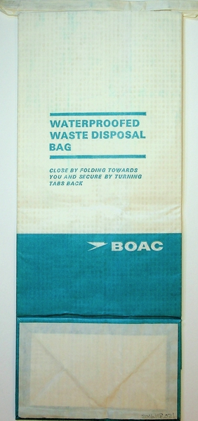 Image: airsickness bag: British Overseas Airways Corporation (BOAC)