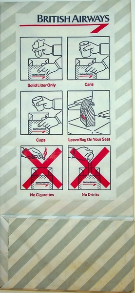 Image: airsickness bag: British Airways