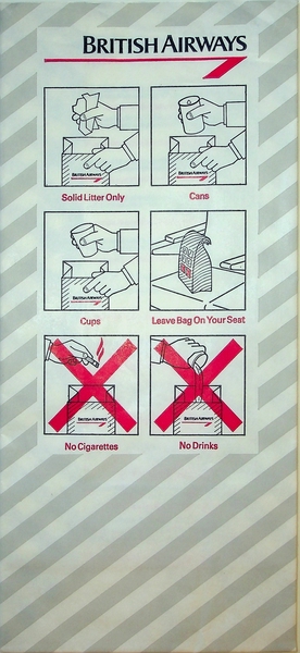 Image: airsickness bag: British Airways