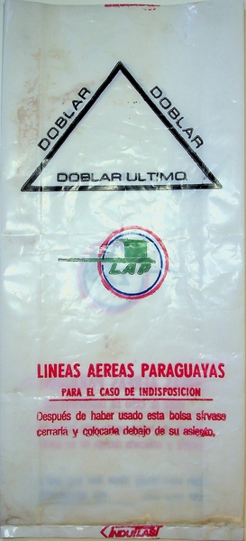 Image: airsickness bag: Lineas Aereas Paraguayas