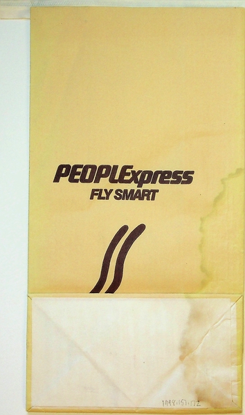 Image: airsickness bag: PEOPLExpress