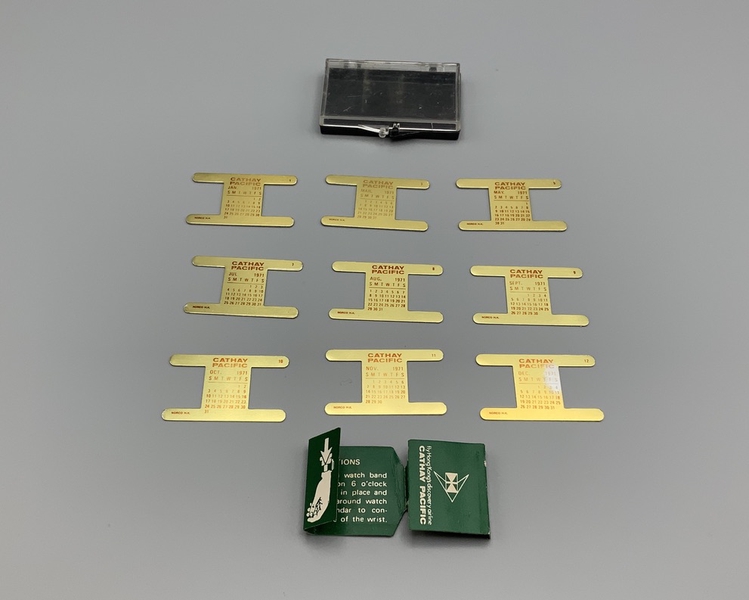 Image: watch band calendar set: Cathay Pacific Airways